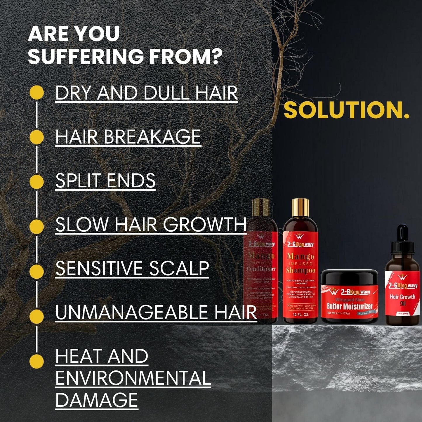 Hydration Bundle for Dry Hair & 360 Waves (Hydration Pack) 26 King Wavy Merch, LLC