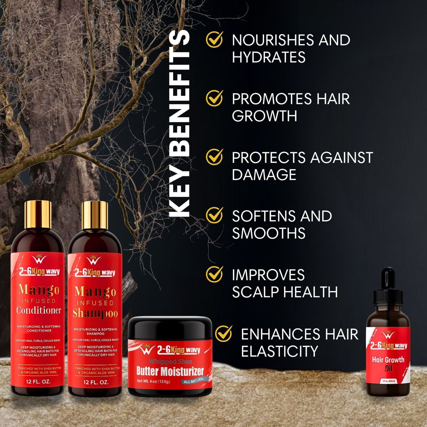 Hydration Bundle for Dry Hair & 360 Waves (Hydration Pack) 26 King Wavy Merch, LLC
