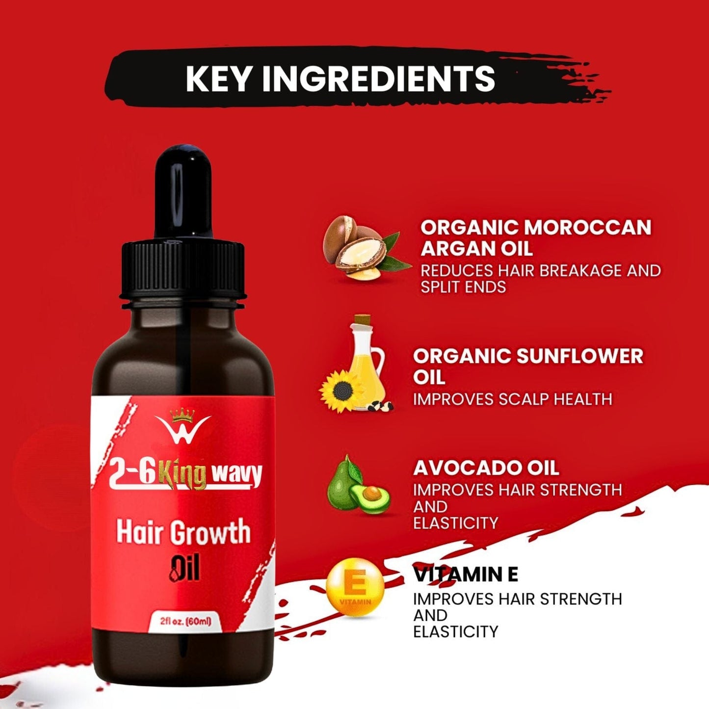 Hair Growth Oil for Scalp, Waves & Coarse Hair 26 King Wavy Merch, LLC