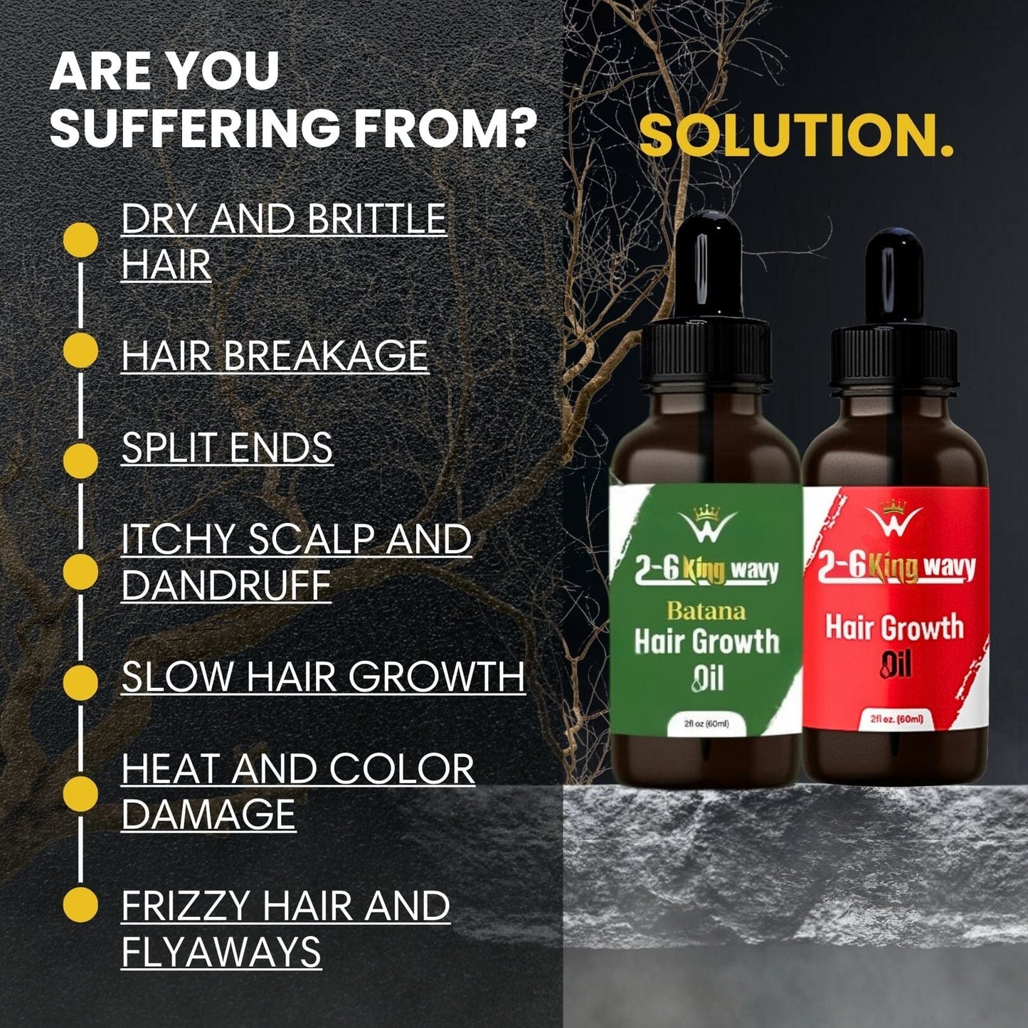 Hair Growth Oil for Scalp, Waves & Coarse Hair 26 King Wavy Merch, LLC
