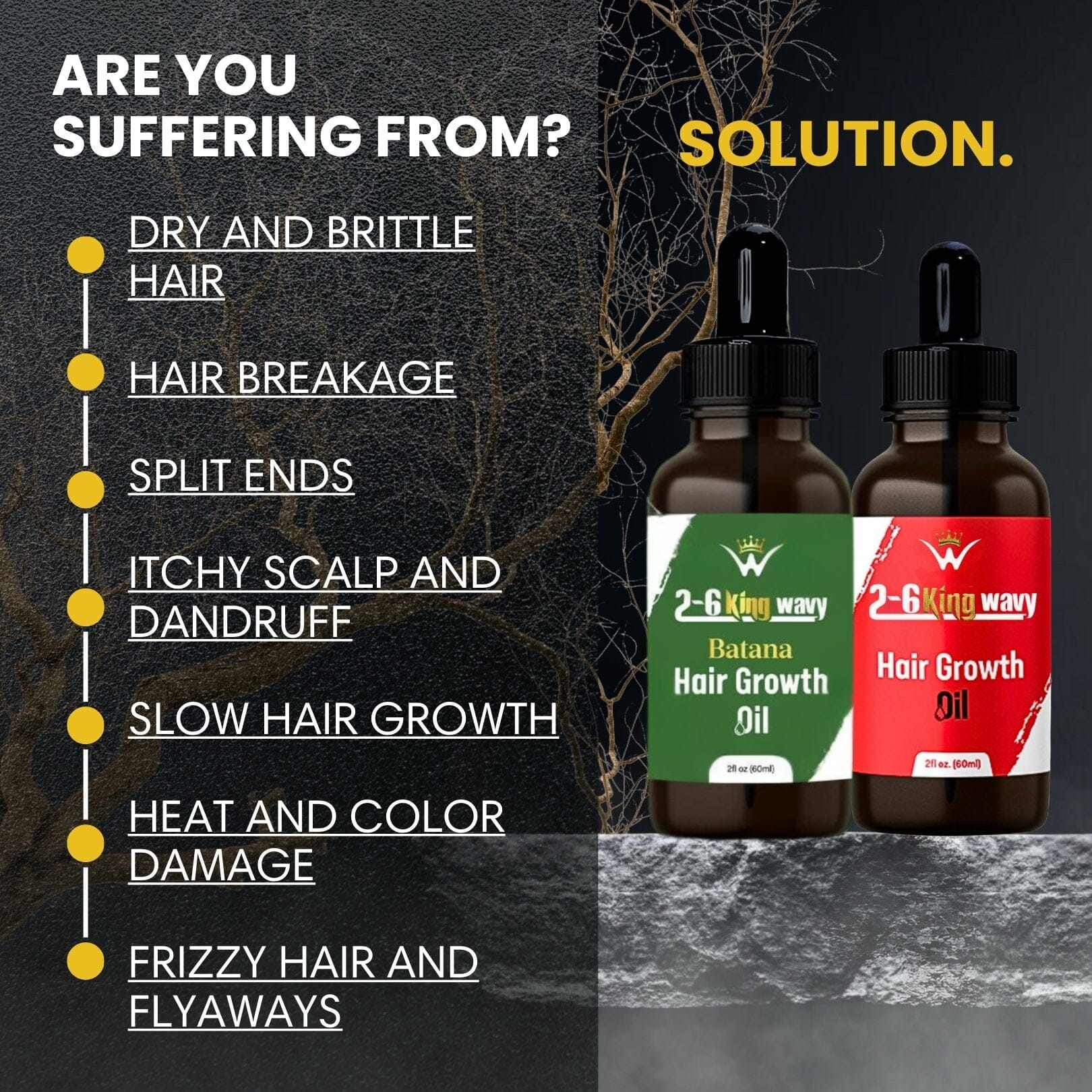 Hair Growth Oil for Scalp, Waves & Coarse Hair 26 King Wavy Merch, LLC