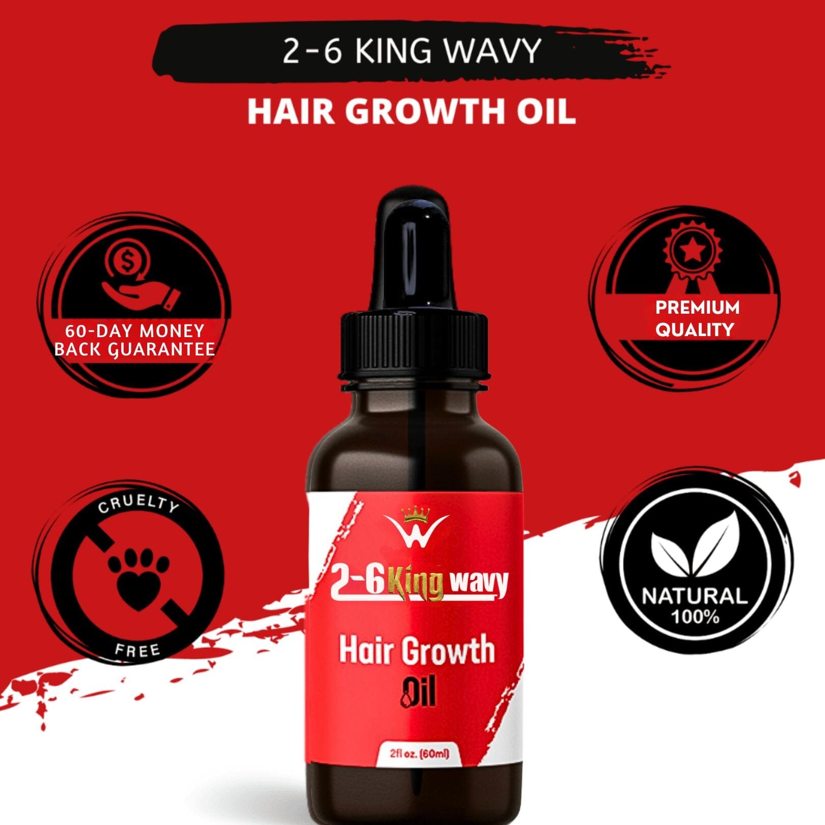 Hair Growth Oil for Scalp, Waves & Coarse Hair 26 King Wavy Merch, LLC