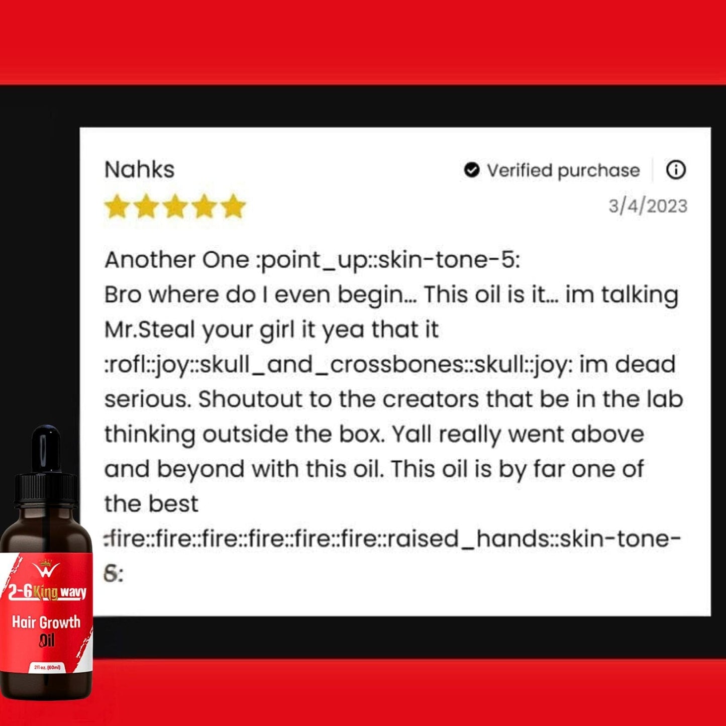 Hair Growth Oil for Scalp, Waves & Coarse Hair 26 King Wavy Merch, LLC