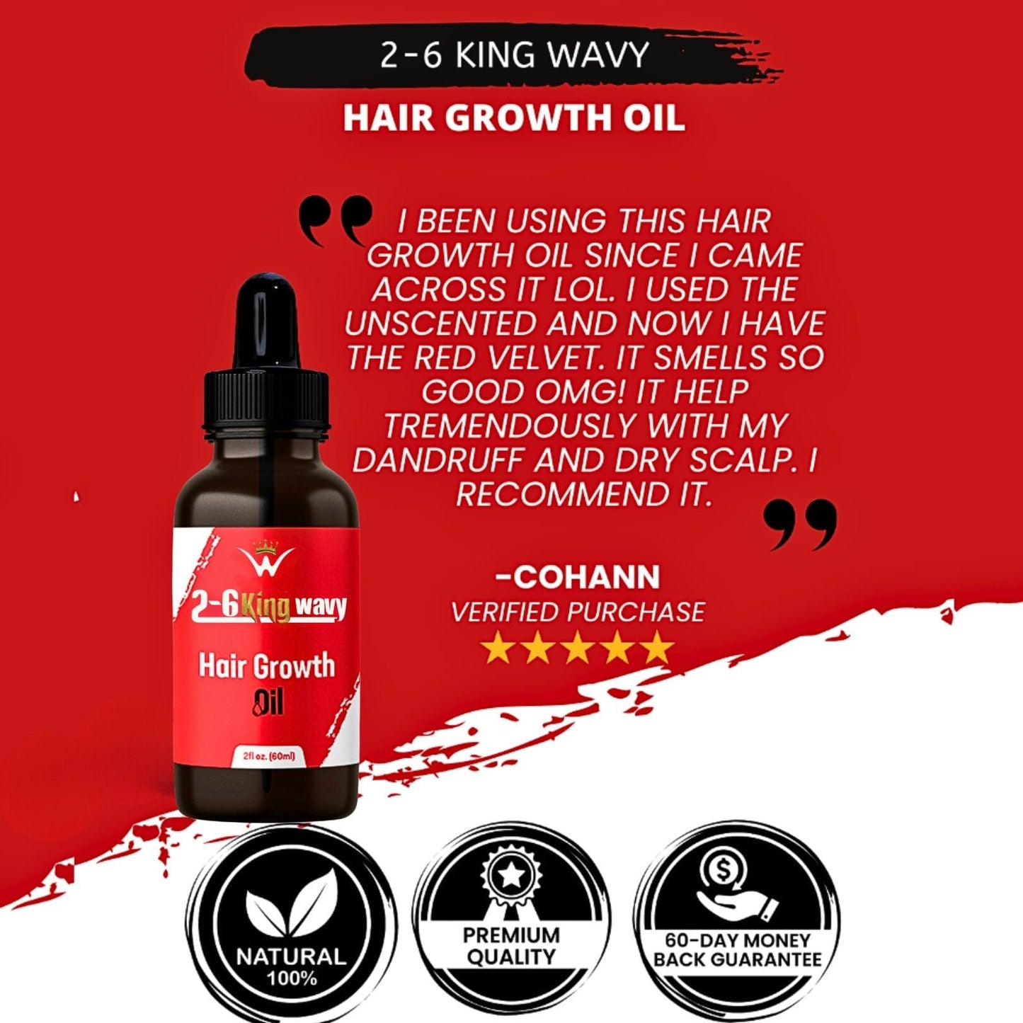 Hair Growth Oil for Scalp, Waves & Coarse Hair 26 King Wavy Merch, LLC