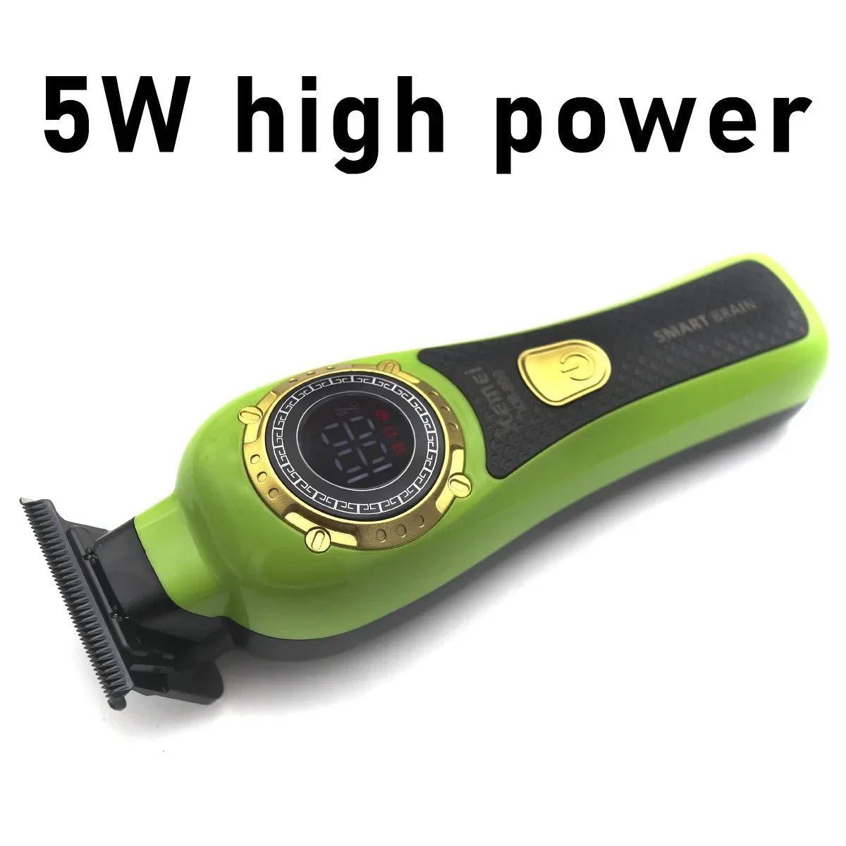 Kemei DLC T-Blade Zero Gapped LED Display Cordless USB Professional Hair Clipper Finishing Machine KM-999 Hair Trimmer for Men Noventix