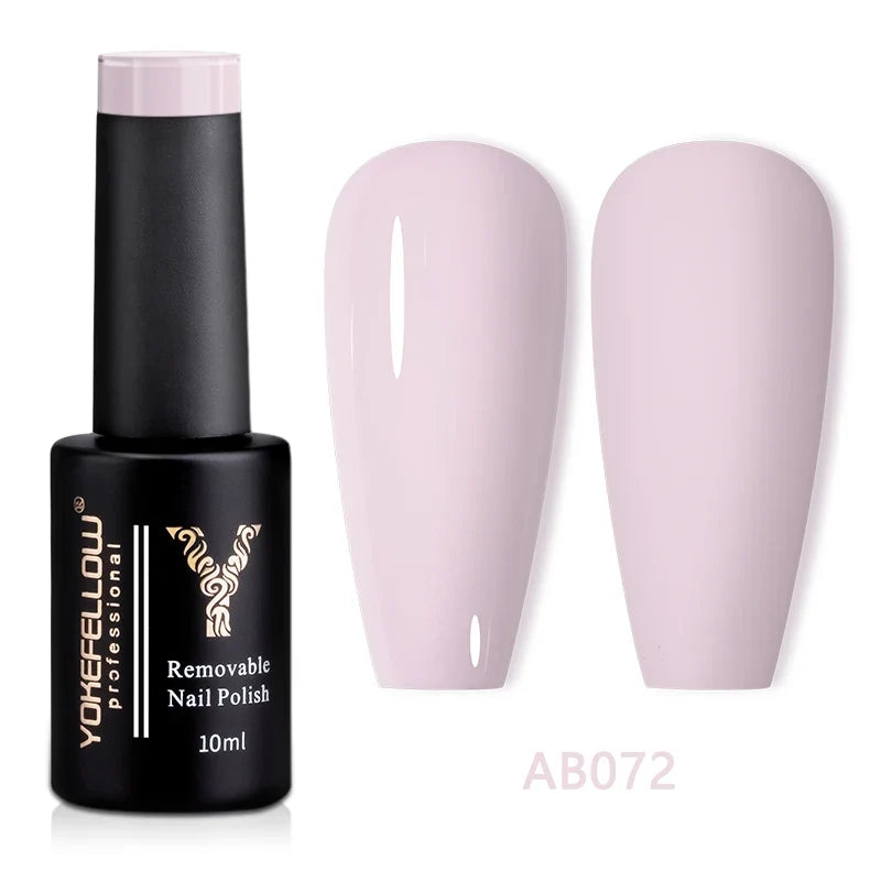 YOKEFELLOW 10ml Jelly Nude Gel Nail Polish High Quality Translucent Pink Nail Gel Varnish Soak Off UV Gel Polish Long Lasting Blushimmer