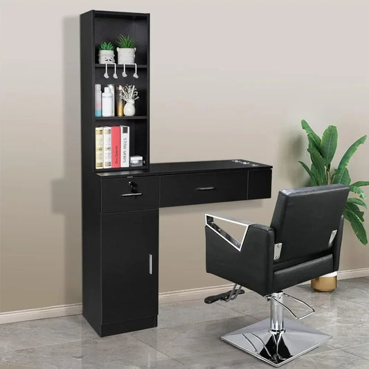 Wall Mount Barber Station With Storage Cabinet For Salons S And B Enterprise