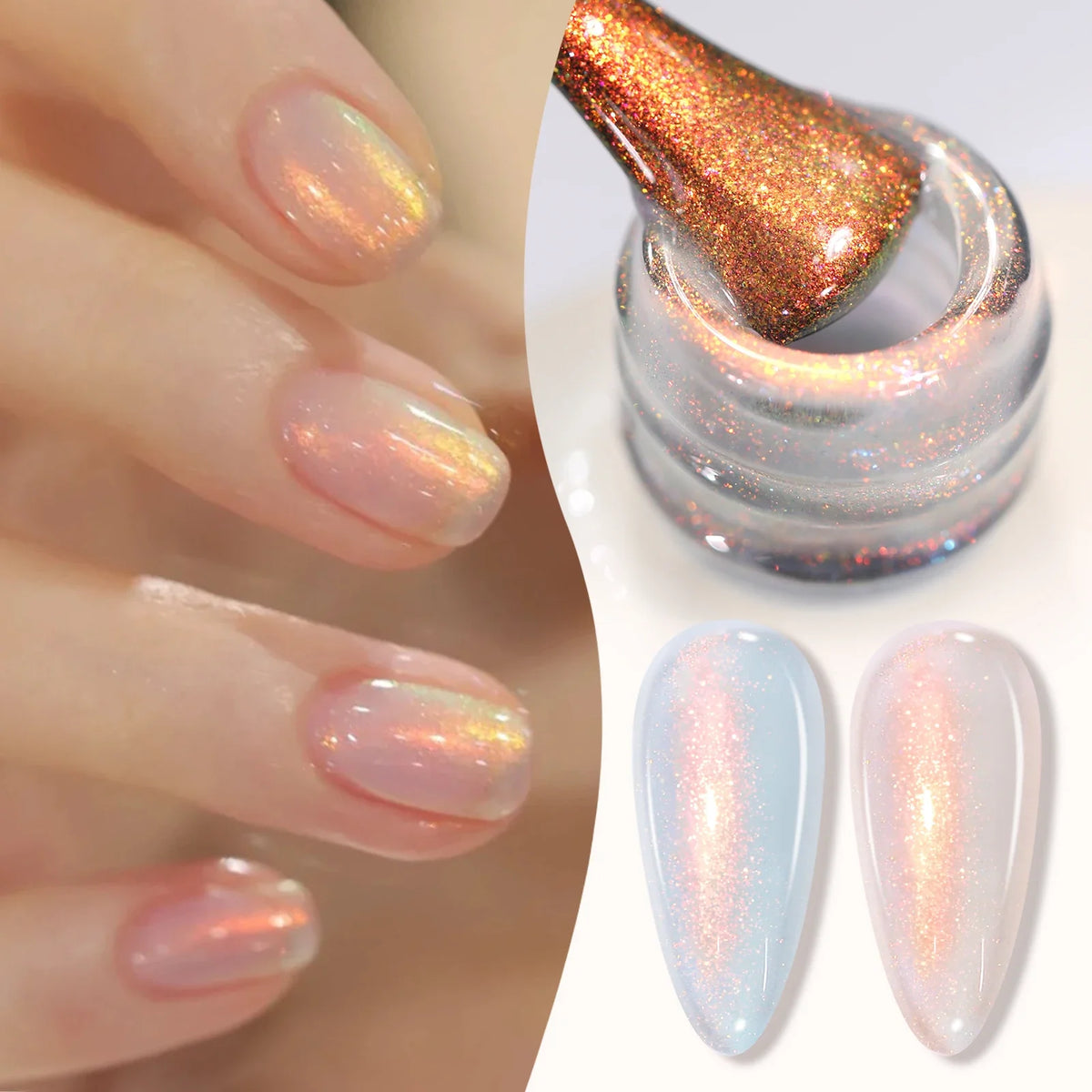 BORN PRETTY Milky Jelly Rubber Base Gel for Gel Nail Polish 15ml Russian Self-leveling Nude Color Soak Off Semi Permanent UV Gel Blushimmer