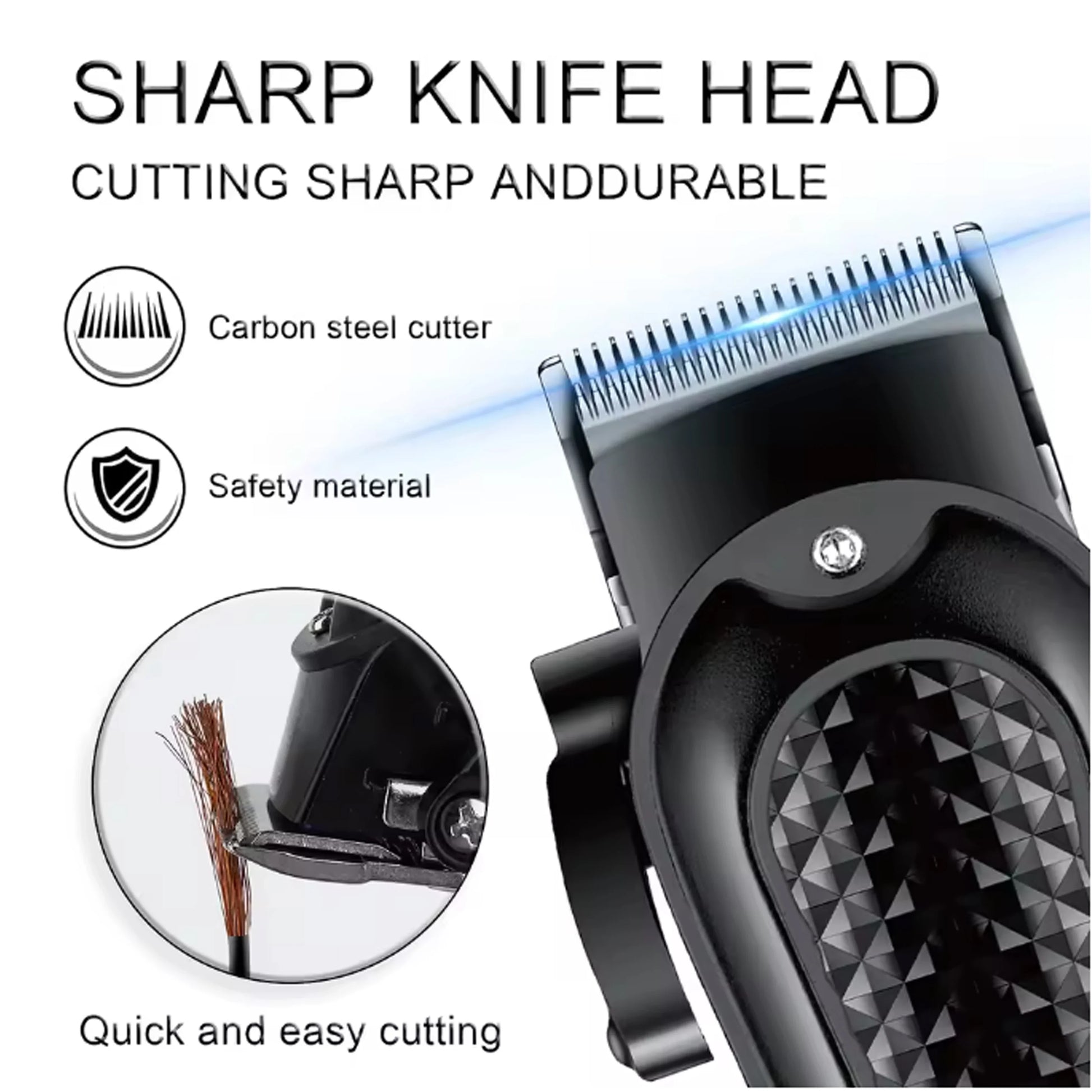 hiena Hair Clipper Professional Hair Cutting Machine Adjustable Hair Trimmer Electric 9000 RPM Barber LED Clipper for Men Noventix