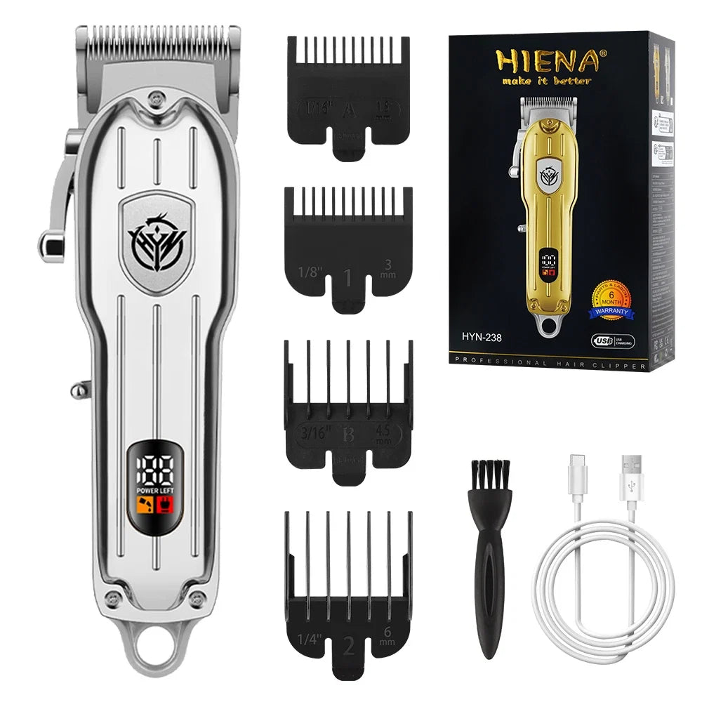 hiena Hair Clipper Barber Professional Cordless Trimmer Magnetic Motor Mower Men Hair Cutter 9000 RPM Hair Cutting Machine Noventix