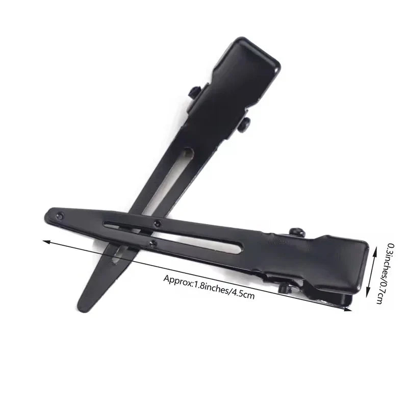 10PCS Black Duckbill Hair Clips Nonslip Alligator Hair Clips Barber Salon Styling Dying Hair Accessories Game On Interactive LLC (OnlyTenBucks.com)