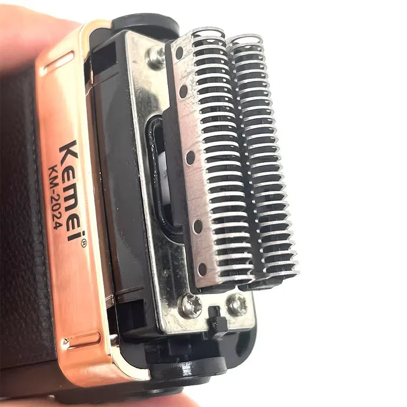Kemei 2024 Razor Blade Shaver Head For Men's Electric Shaver KM-2024 Razor Mesh Blade Net Original Beard Shaving Parts Noventix