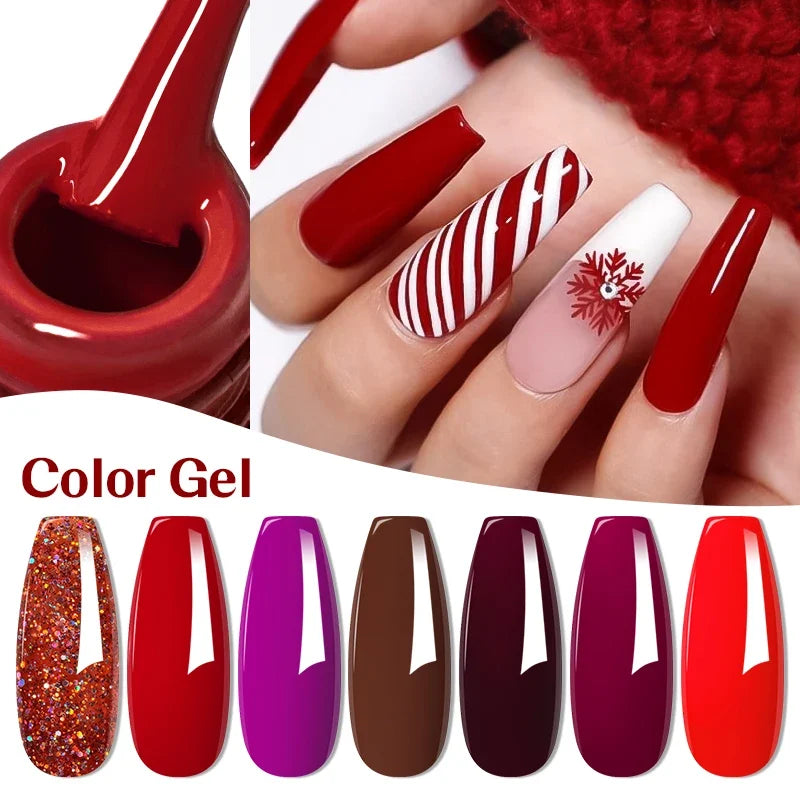 12pc All-season Nail Gel Polish Set Multicolor TPO HEMA Free Long-Lasting UV LED Nail Supplies for Women Daily & Party Wearing Blushimmer