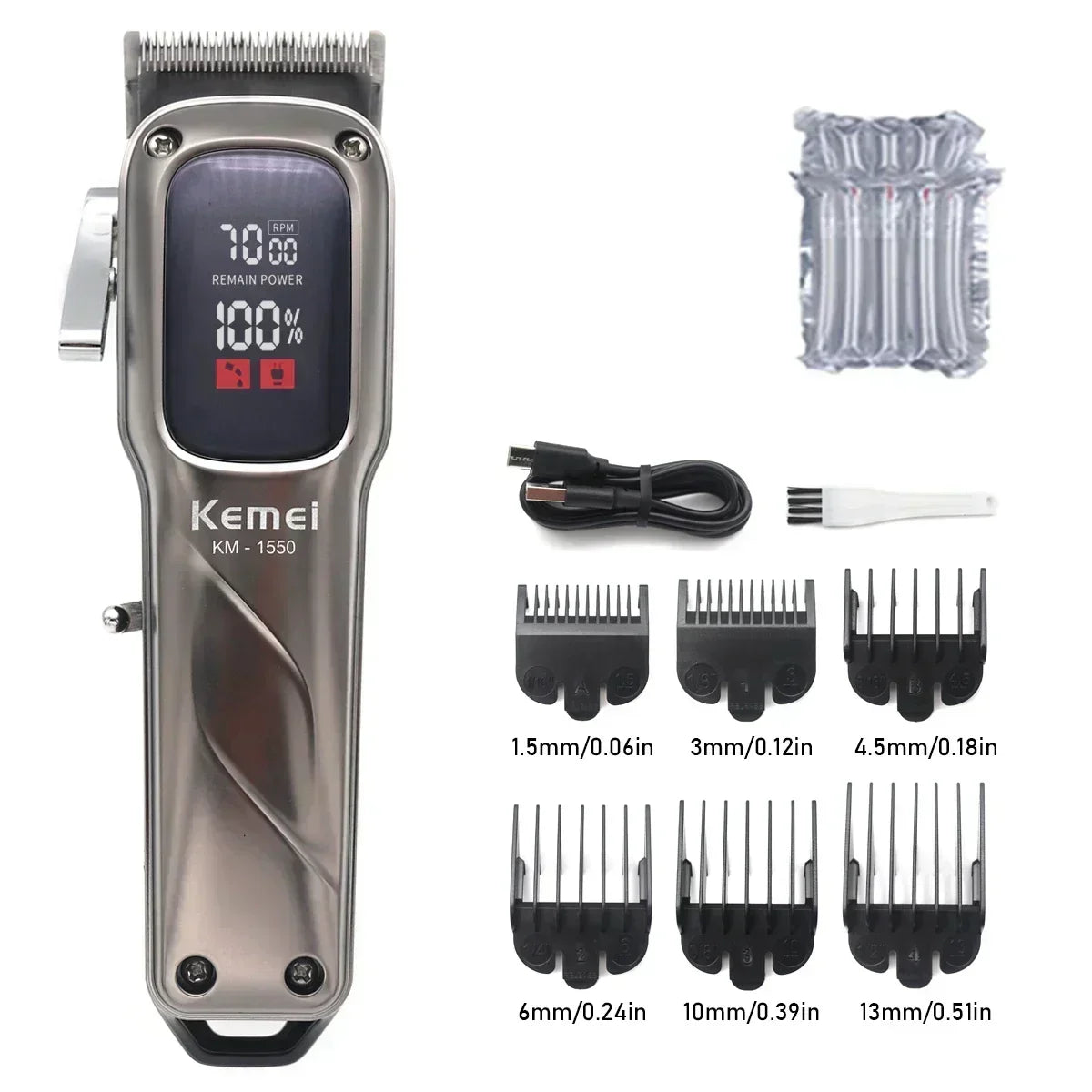 KEMEI Hair Clippers Km-1550 Km-2284 Design Hair Trimmer Professional Electric Carving Hair Salon Clipper for Commercial Clippers Noventix