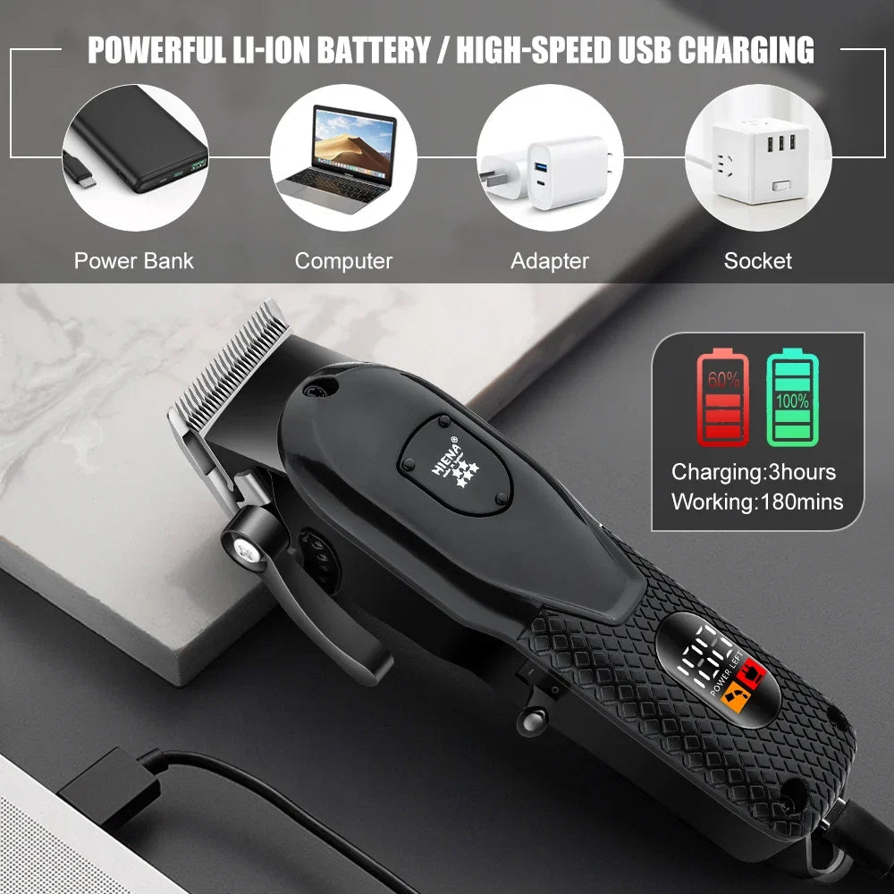 HIENA hair clipper Shaver Professional electric scissors push Barber shop hair trimmers Hair cutting machine trimmer for men Noventix