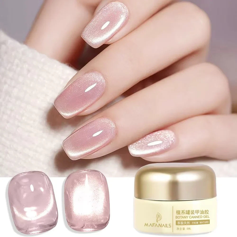 XEIJAYI Pink Cat Eye Gel Nail Polish Ceramic Magnetic Gel UV Semi-permanent Enamels Varnish Nail Supplies For Professionals Gel Blushimmer
