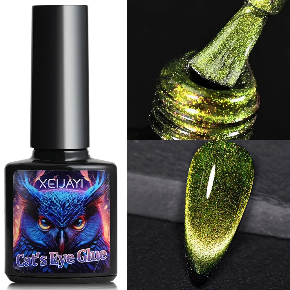 XEIJAYI Pink Cat Eye Gel Nail Polish Ceramic Magnetic Gel UV Semi-permanent Enamels Varnish Nail Supplies For Professionals Gel Blushimmer