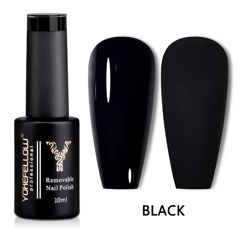 YOKEFELLOW 10ml Jelly Nude Gel Nail Polish High Quality Translucent Pink Nail Gel Varnish Soak Off UV Gel Polish Long Lasting Blushimmer