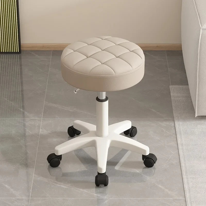 Massage stool Beauty salon stool Lifting rotating round stool Hair manicure Barber shop stool Round stool with wheels Vivalo