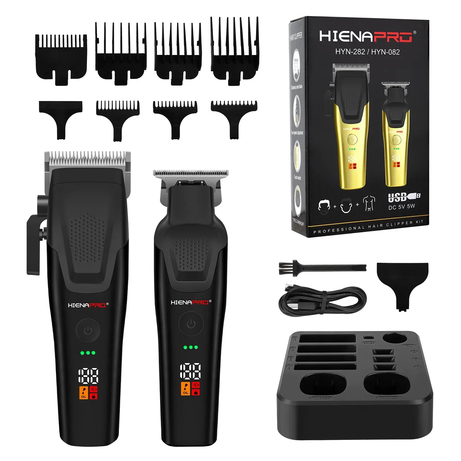 Professional Cordless Men's Barber Kit Electric Hair cutter hair Trimmer Machine Hair Cutting Machine Clipper gift for men Noventix