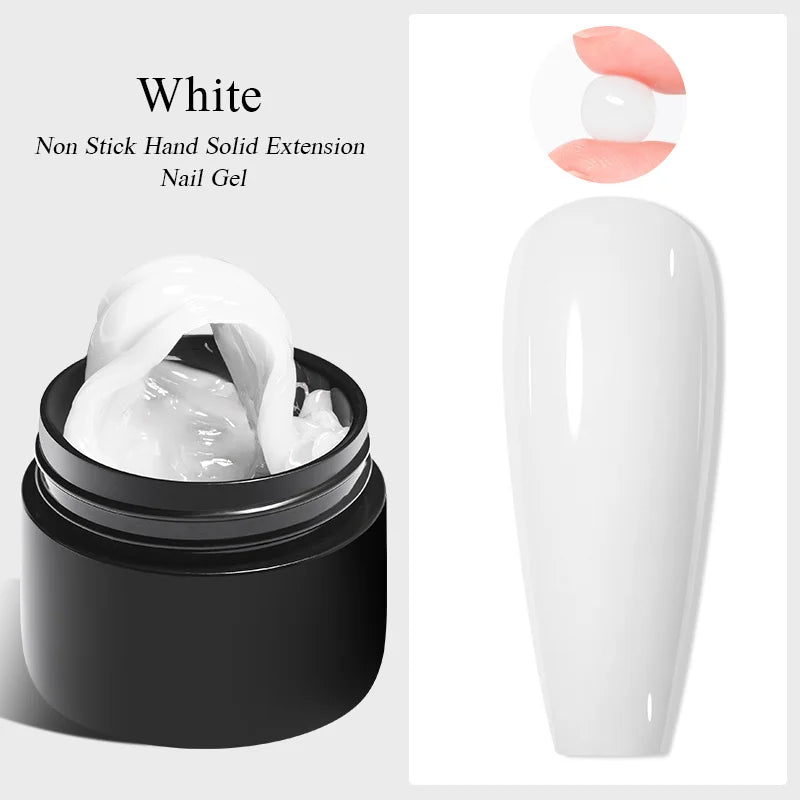 Milky White Nail Extension Gel Clear Nude Building UV Gel For Nails Finger Extensions Form Tips French Nails Manicure Nail Art Blushimmer