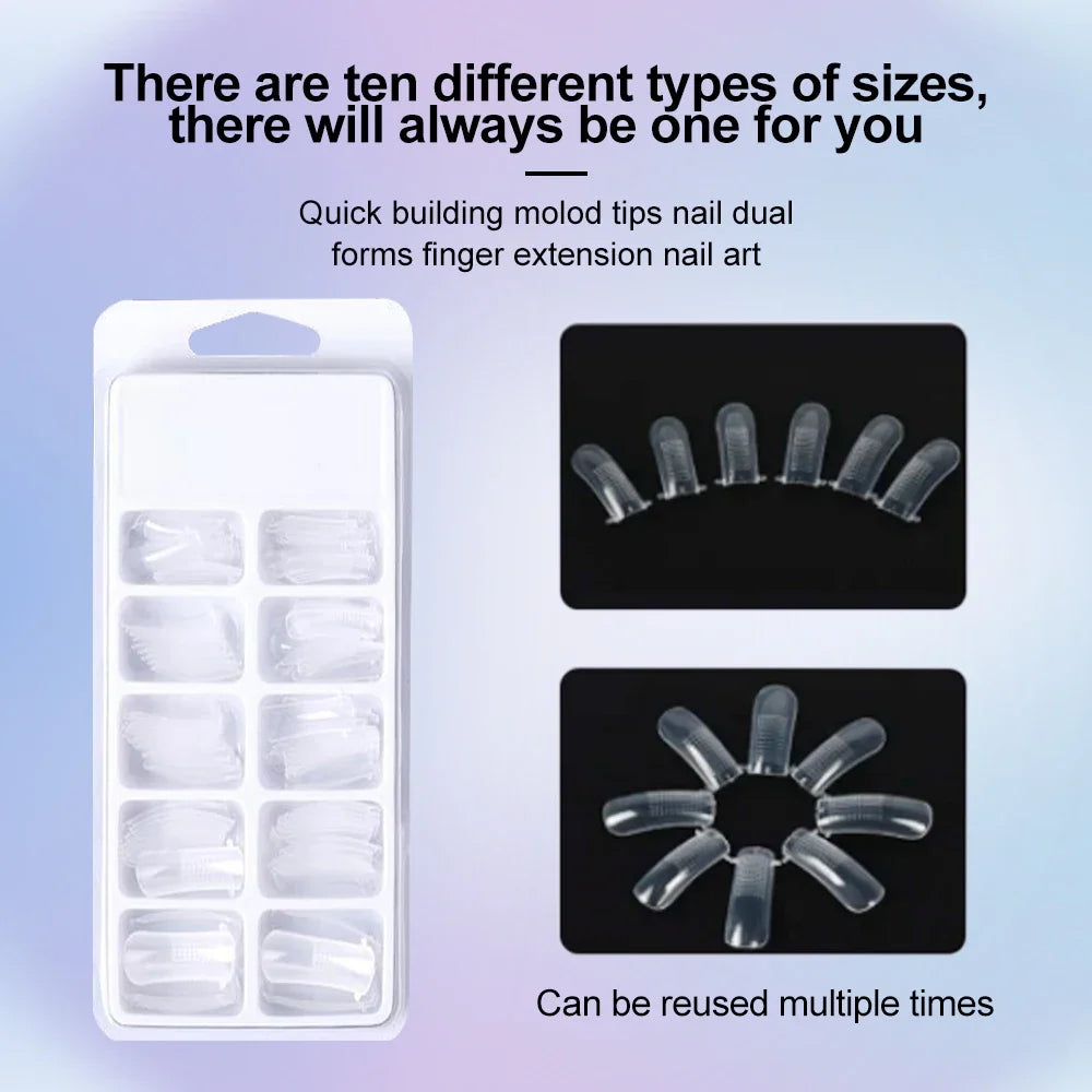 6PCS Extension Nail Polymer Gel Set 15ML Quick Building UV/LED Gel with Nails Mini Lamp for Manicure Extension Art DIY Tools Kit Blushimmer