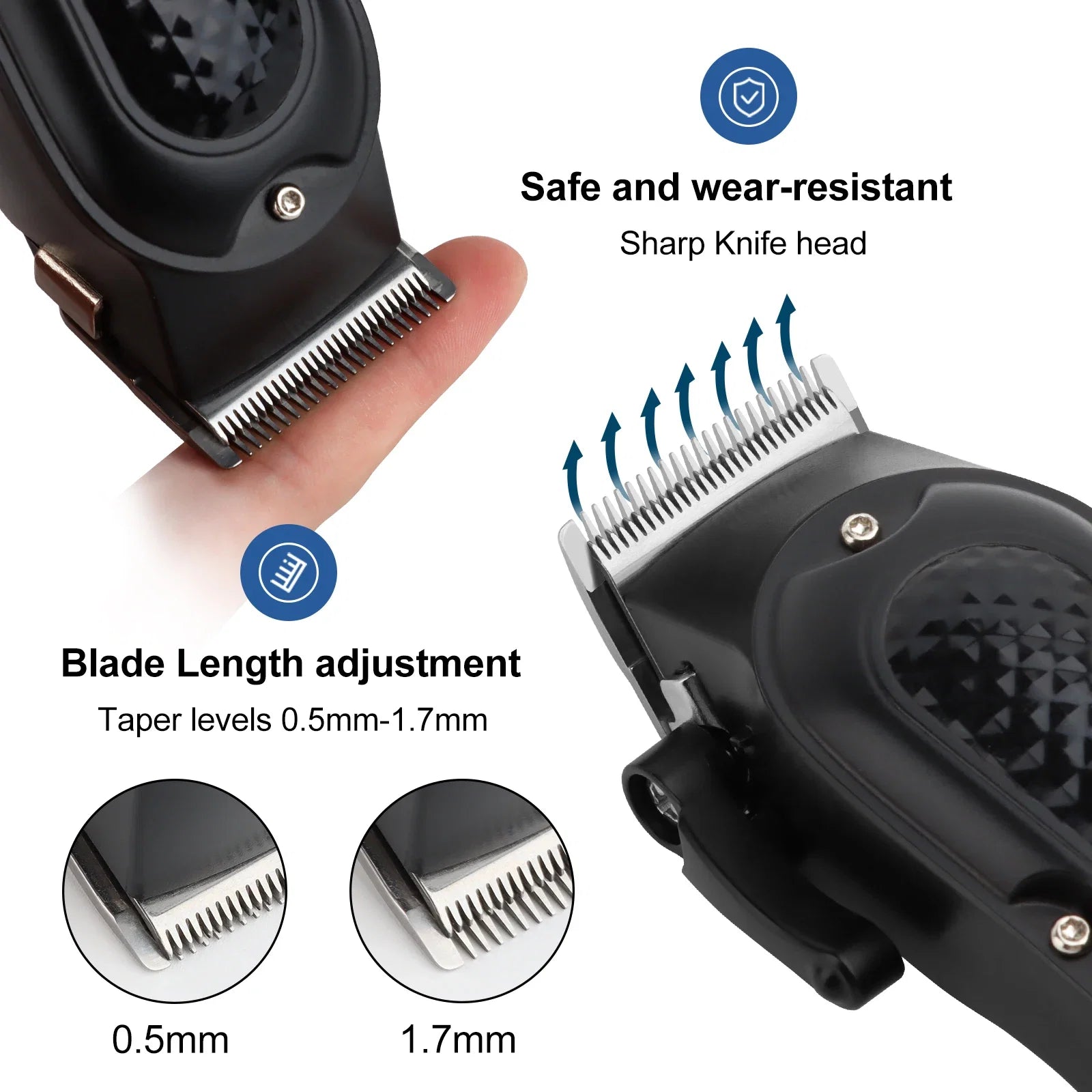 hiena 212 Professional Hair Cutter Mans Hair Clipper Set Metal Electric Cordless Hair Trimmer for Barber LCD Display Hair cutt Noventix