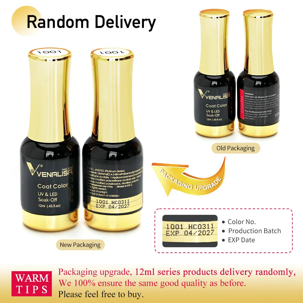 VENALISA Gel Lacquer 12ml 111 Colors CANNI Factory Nail Art Design Super Enamels DIY Soak off UV LED Organic Odorless Gel Polish Blushimmer