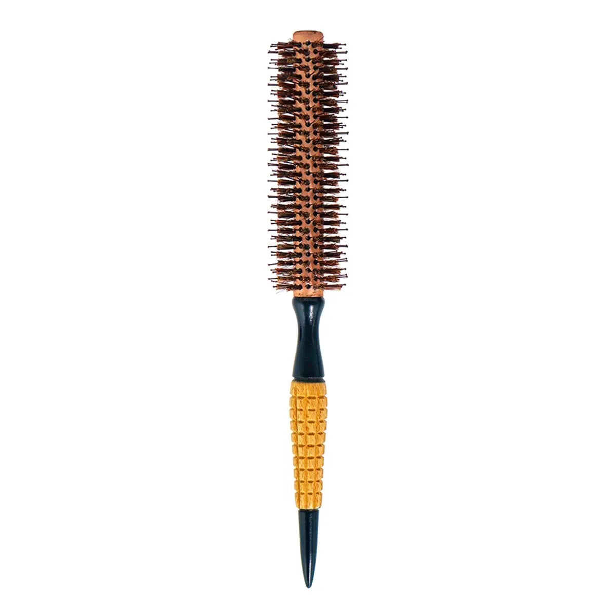 Wood Handle Boar Bristles Round Brush Hair Curly Comb Pro Hair Brush Anti Static Brush Teasing Brush Hairdresser Styling Tools Silcy Skin