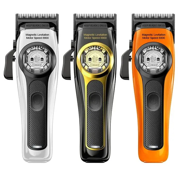Kemei Professional Hair Clipper Magnetic Levitation Motor 8800 Rpm Charging Base Hair Clipper Men's Hair Clipper KM-2373 Noventix