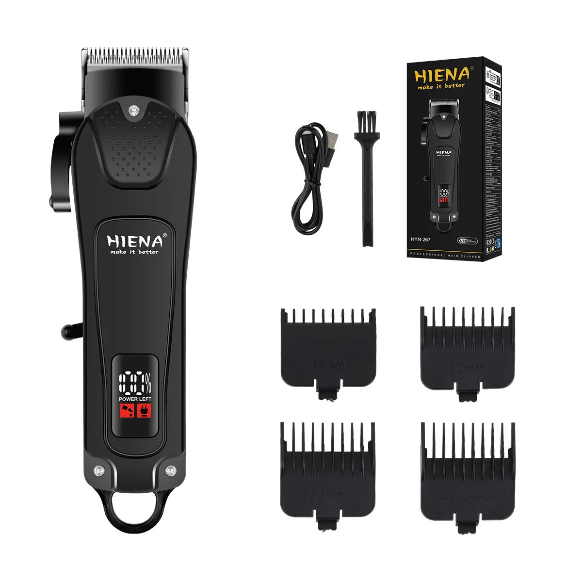 Hair Trimmer New Professional Cutting Machine Electric Shaver Hair Trimmers With LCD Display Men's Hair Clipper Noventix