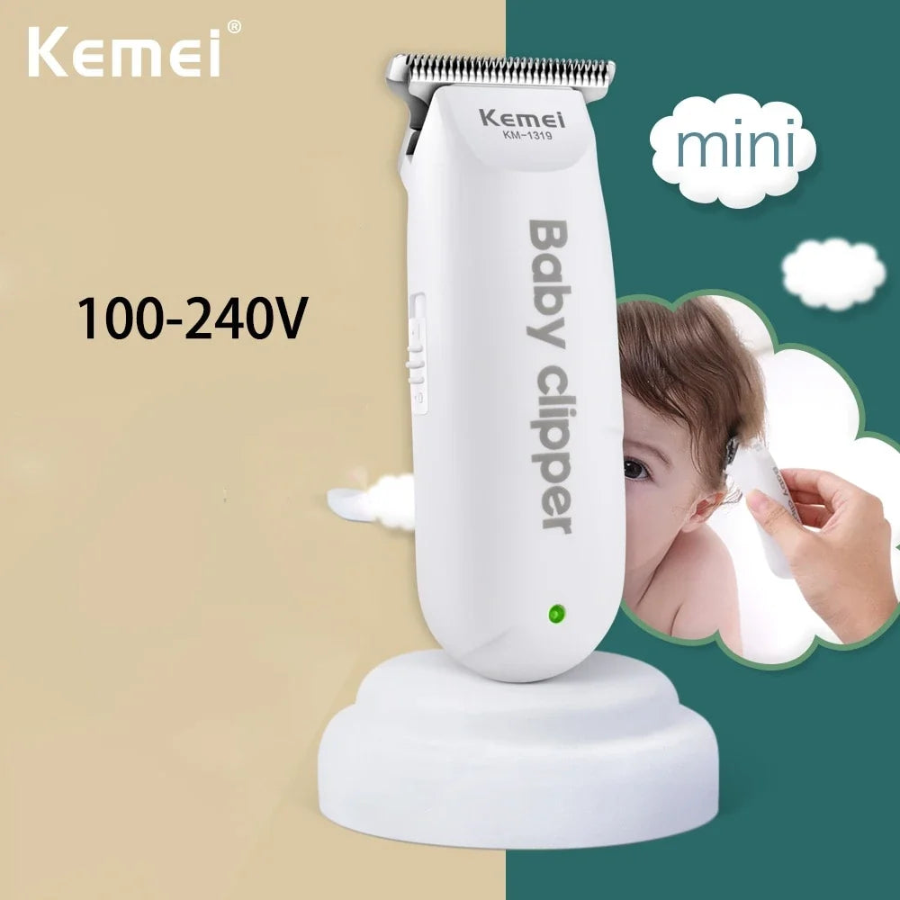 Kemei 1319 Portable Mini Kids Hair Cutting Machine Electric Baby Hair Trimmer Low Noise Hair Clipper Rechargeable Shaver Mute Noventix