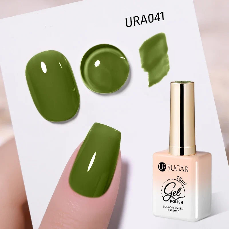 UR SUGAR 15ml Jelly Milky White Translucent Color Gel Polish Semi Permanent UV Gel Nail Art Soak Off Gel Varnish Latest Fashion Blushimmer