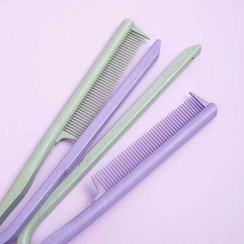 Wheat Straw V-shaped Flat Comb for Hair Straight Salon Hair Brush Straightner Hairdressing Comb Portable Mini Barber Hairbrush FLIPSTYLEZLLC