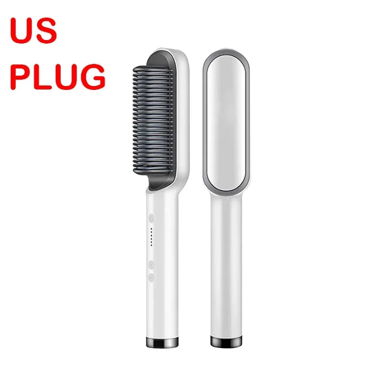 Hair Straightener Professional Quick Heated Electric Hot Comb Hair Straightener Personal Care Multifunctional Hairstyle Brush Noventix