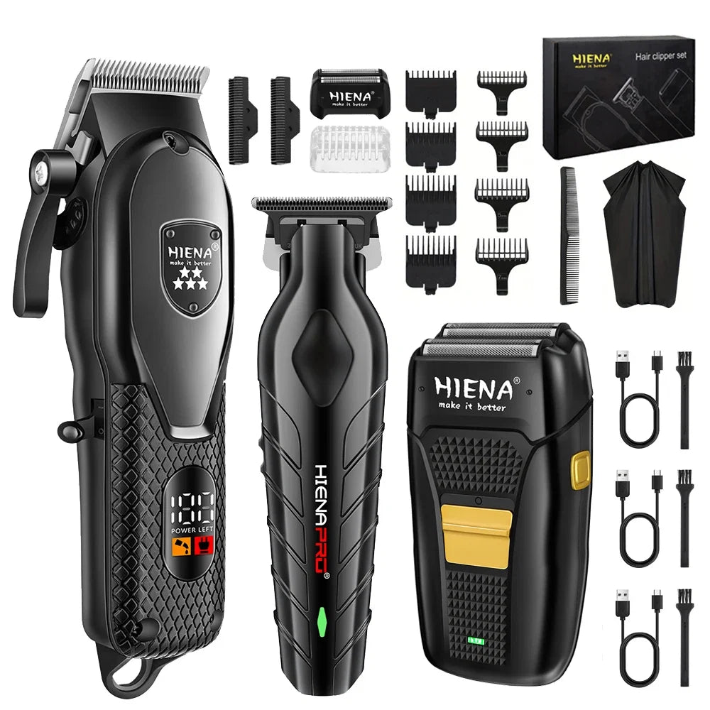 hiena Clipper Electric Hair Trimmer for men Electric shaver professional Men's Hair cutting machine Wireless barber trimmer Noventix