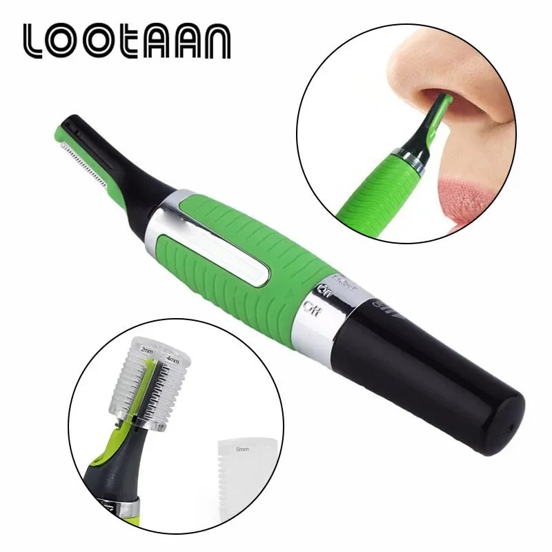 LOOTAA Electric Ear Nose Hair Trimmer for Men and Women Personal Clean Razor Shaver Removal Trimmer Face Care Hair Trimmer Tools Noventix