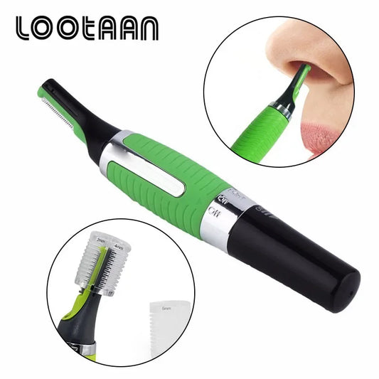 LOOTAA Electric Ear Nose Hair Trimmer for Men and Women Personal Clean Razor Shaver Removal Trimmer Face Care Hair Trimmer Tools Noventix