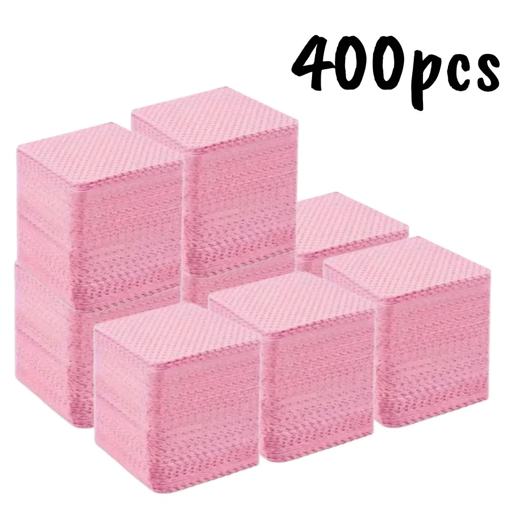 20/600pcs Lint-Free Nail Wipes Gel Cleansing Tissues Aluminum-Free Nail Polish Remover Pads for NaiArt Beauty Cleaning Care Tool Blushimmer