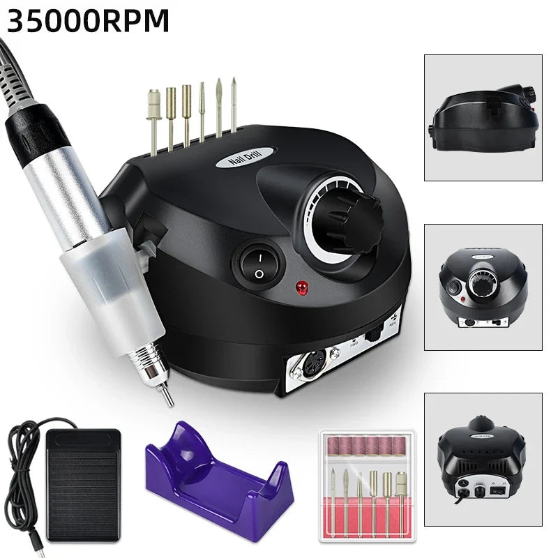 Professional Nail Gel Set, Manicure Tools Kit And Nail Lamp 18 Colors Varnish UV Gel Nail Polish Kit Contains Nail Drill Machine Blushimmer