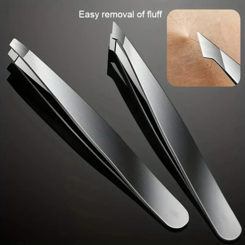 4pcs Set Professional Tweezers Set Perfect For Eyebrow Hair Removal Splinter Very Effortless and Relaxed to Remove WTN Essentials