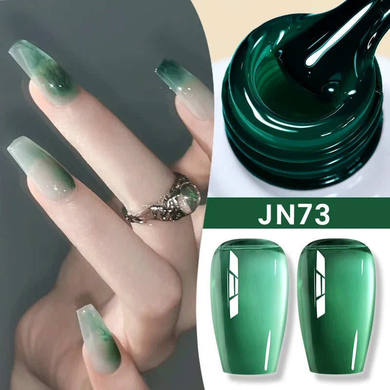 BORN PRETTY 83 Colors 10ml Jelly Nude Gel Nail Polish Autumn Amber Semi Transparent Manicure Soak off UV LED Nails Gel Varnish Blushimmer