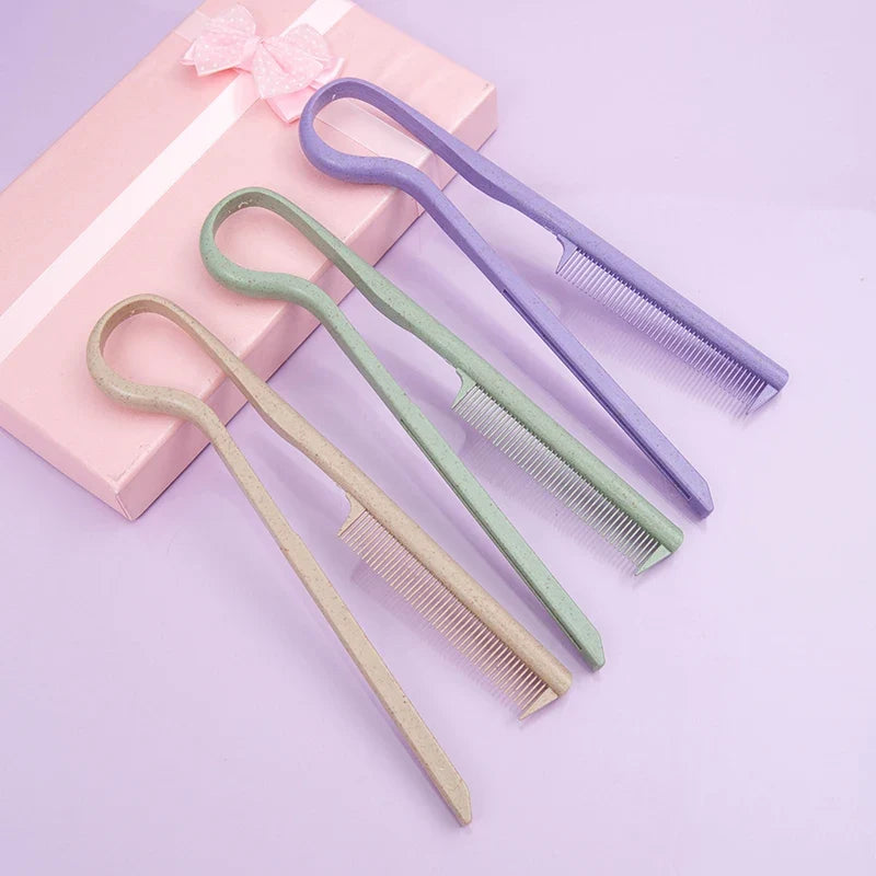 Wheat Straw V-shaped Flat Comb for Hair Straight Salon Hair Brush Straightner Hairdressing Comb Portable Mini Barber Hairbrush FLIPSTYLEZLLC