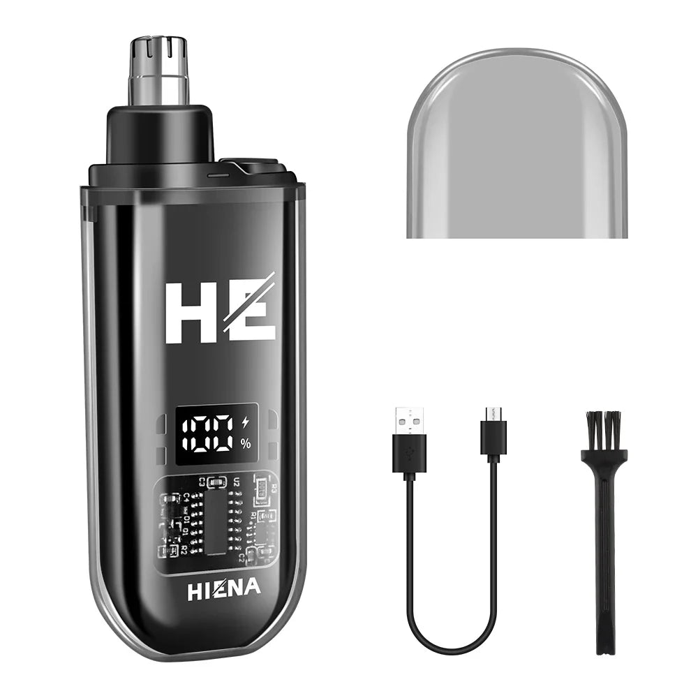 hiena Hair Clipper Professional Hair Cutting Machine Adjustable Hair Trimmer Electric 9000 RPM Barber LED Clipper for Men Noventix