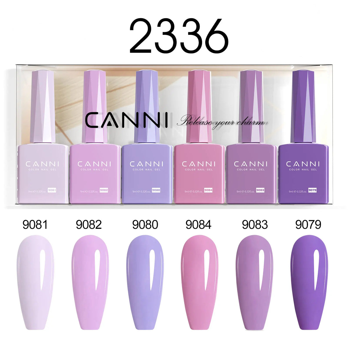 6pcs*9ml CANNI HEMA FREE Nail Gel Polish Set Gorgeous Color Semi Permanent Pigmented Painting Gel Soak off UV LED Gel Nails Kit Blushimmer
