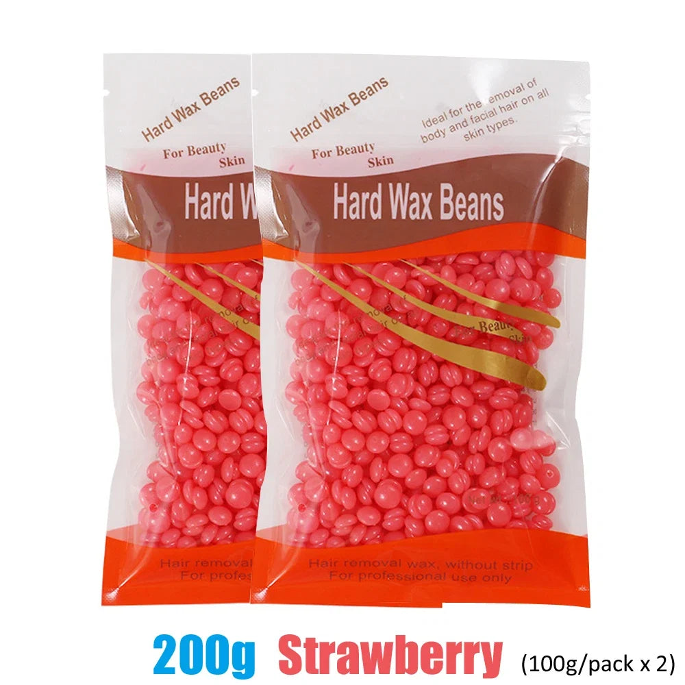 500g Wax Beans For Wax Heater Whole Body Hot Film Depilatory Wax For Wax Heater Kit Waxing Wax Beans For Hair Removal Wax Pot Noventix