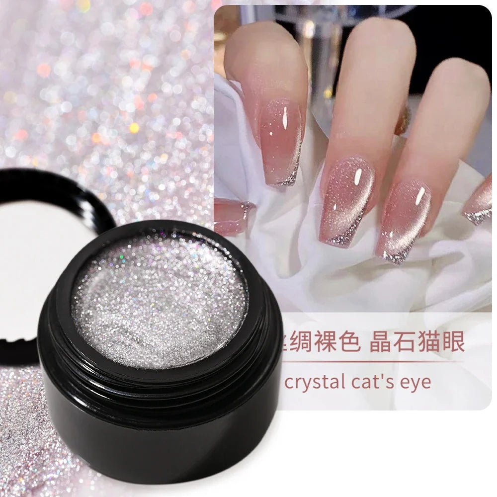 XEIJAYI Pink Cat Eye Gel Nail Polish Ceramic Magnetic Gel UV Semi-permanent Enamels Varnish Nail Supplies For Professionals Gel Blushimmer
