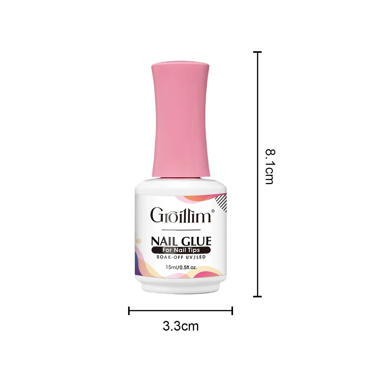 Groillim 15ml Nail Polish Gel, Removable LED Nail Gel, Super Long-Lasting, Non-Toxic, Quick-Drying, Alcohol-Free Formula, Suitab Blushimmer