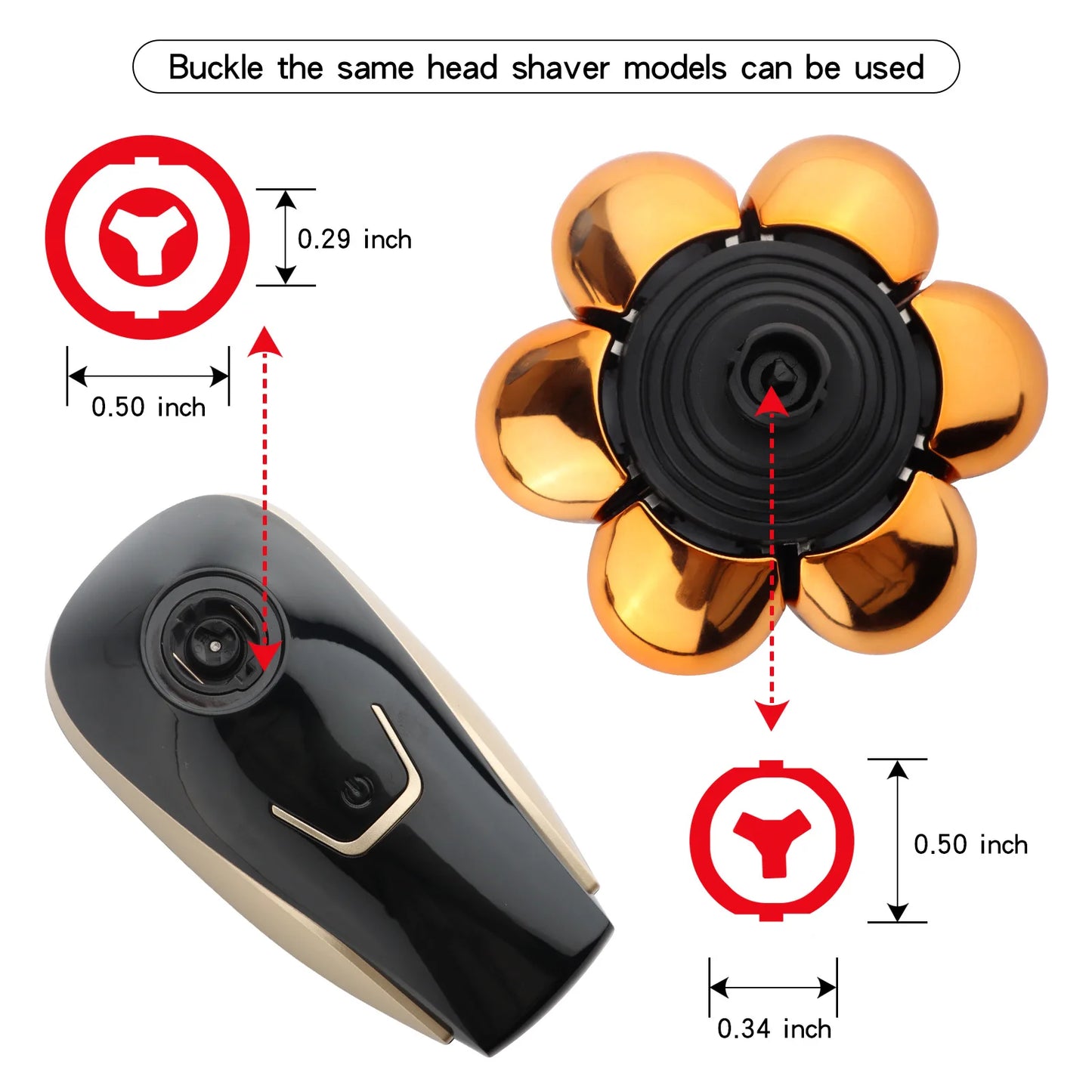 Replaceable Electric Shaver Head And Nose Trimmer Hair Clipper Head Spare 3D 4D 5D 6D 7D 8D 9D Floating Cutter Razor Beard Head Noventix