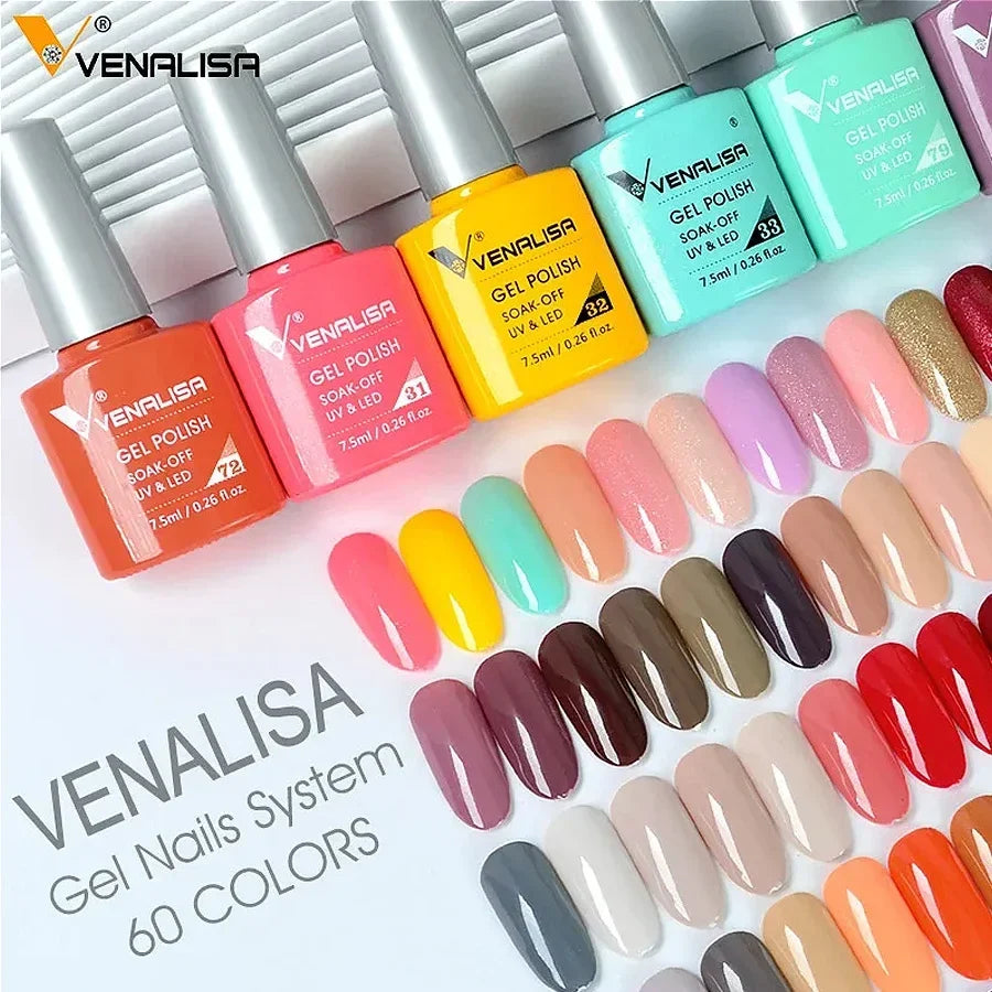 Luxury Color Nail Gel Venalisa Gel Nail Polish Lacquer Soak Off UV LED Long Lasting Nail Gel Varnish Good Price Super Gel Polish Blushimmer